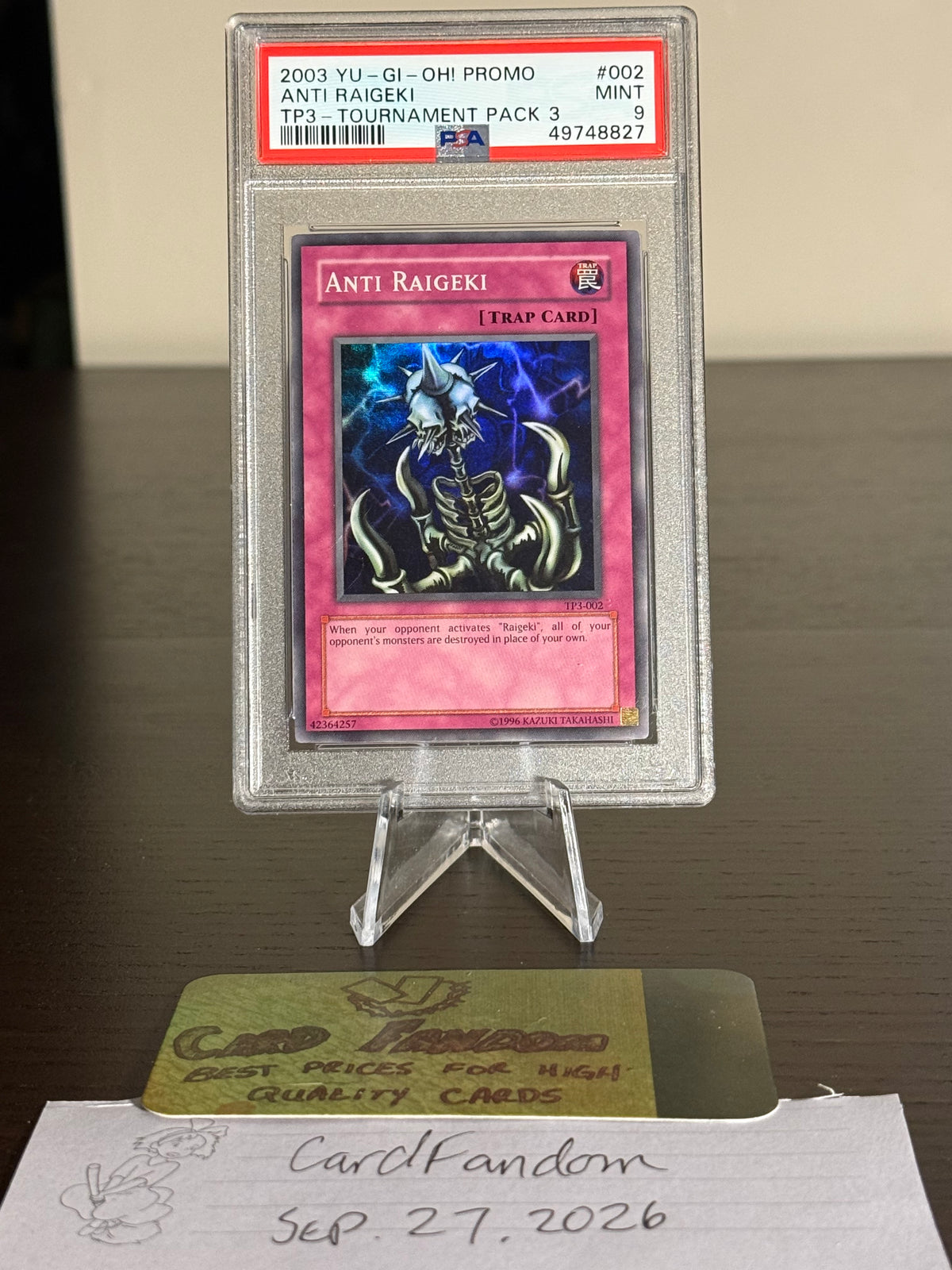Anti Raigeki TP3-002 (2003) Promo PSA 9