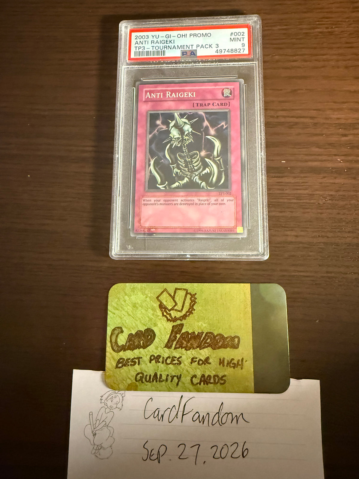 Anti Raigeki TP3-002 (2003) Promo PSA 9